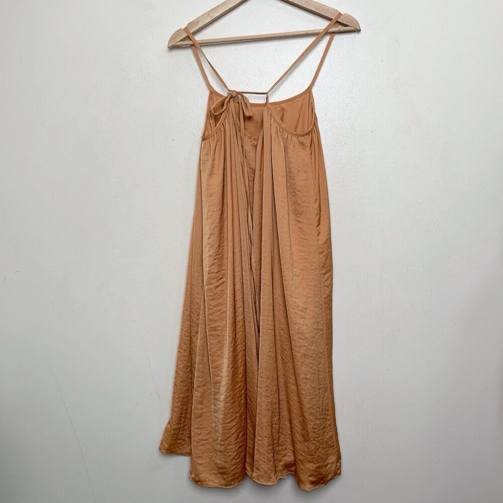 Oak + Fort Womens Medium Orange Slip Dress - Picture 12 of 12